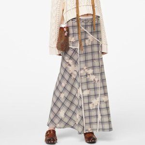 Zara Limited Edition Plaid Print Skirt